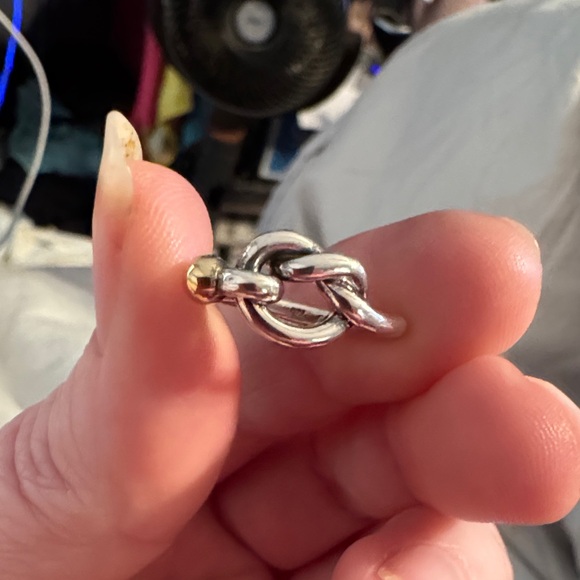 Tiffany & Co. Silver and Gold Knot Ring - Picture 3 of 6